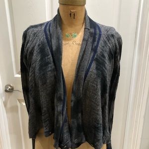 Grey draped cardigan